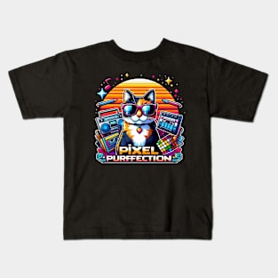 Pixel purffection Kids T-Shirt